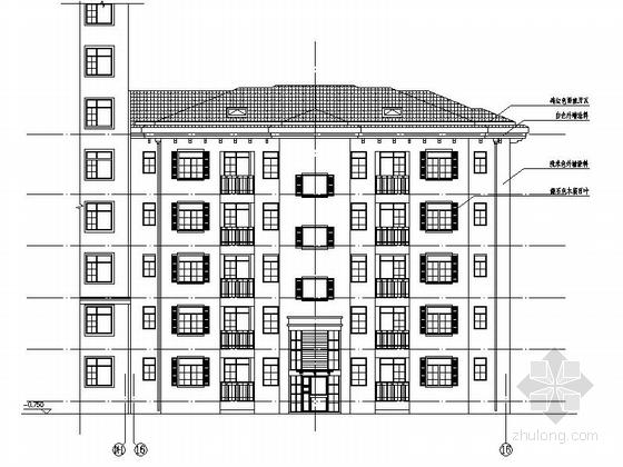 五层框架结构住宅楼建筑施工图